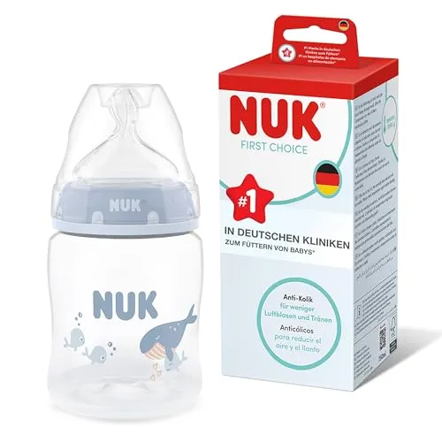 NUK First Choice+ Babyflasche | 6–18 Monate | Temperature Control | 150ml | Wal