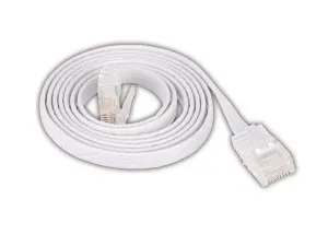 CAT.6 Patchkabel, slim 0,25 m, weiß