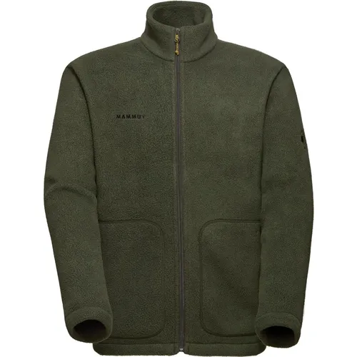 MAMMUT Herren Unterjacke Falera ML Jacket - Wanderjacke aus 100 % recyceltem Polyester, bietet Wärme und Komfort für Outdoor-Aktivitäten, mit elastischen Bündchen und großen Reißverschlusstaschen für praktische Nutzung.