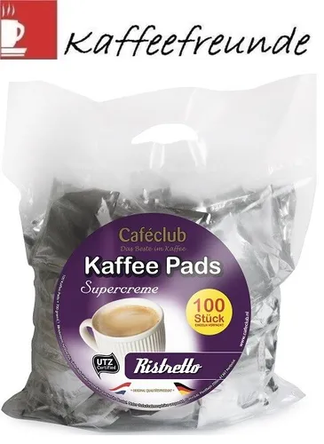 Cafeclub Supercreme Megabeutel RISTRETTO 100 Kaffeepads