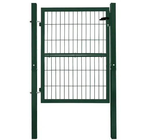 V2Aox Gartentor 120 cm - Robuste Zauntür in Grün - Hochwertiges, pulverbeschichtetes Gartentor mit Schloss, rostbeständig und ideal für Stabmattenzäune. Einfache Montage, wahlweise rechts oder links öffnend.