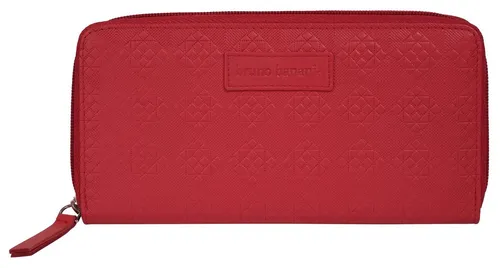 Bruno Banani Geldbörse Damen 022053 rot - Stilvolles Design - Portemonnaies: Elegante Leder Geldbörse mit 10 Kartenfächern, umlaufendem Reißverschluss für Sicherheit und durchdachter Innenausstattung für Ordnung.