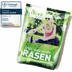 Premium Rasensamen Sport&Spiel 2,5kg für 100m² in braun von halmland