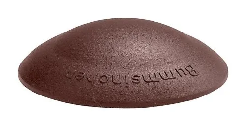 HKB® Türstopper, 2 Stück, Ø 40 mm, Höhe 12 mm, braun | Kunststoff, mit Klebefläche, zum Anschrauben, Artikel-Nr. 50411