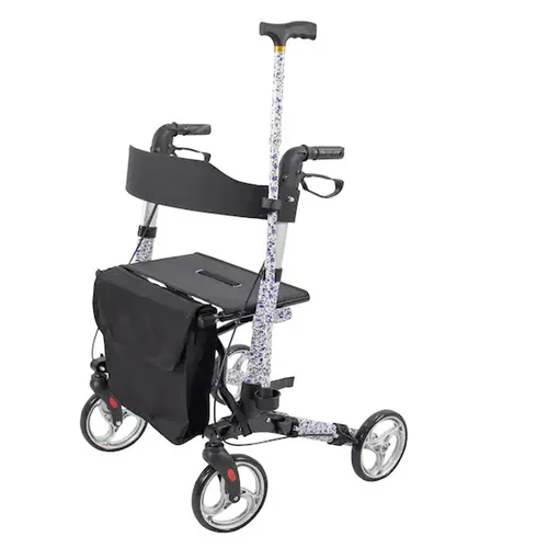 Rollator Leichtgewicht 3-fach faltbar Set mit Gehstock