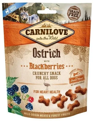 CARNILOVE Fresh Crunchy Strauß mit Brombeeren - Hundeleckerli - 20 8595602527274
