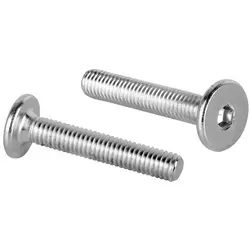 Prima-Online Schraube Flachkopfschrauben Möbelschrauben Möbelverbinder M6 ISK 4mm Typ KF 35 mm