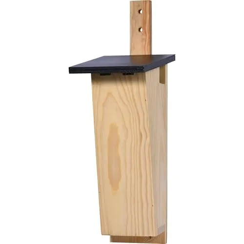 dobar® Spezial-Nistkasten für Baumläufer - Hochwertiger Vogelbrutkasten - Nistkasten aus FSC-zertifiziertem Kiefernholz, ideal für Baumläufer. Mit einfachem Reinigungsdach und Befestigungsleiste zum Aufhängen. Größe: 14 x 17 x 35 cm.