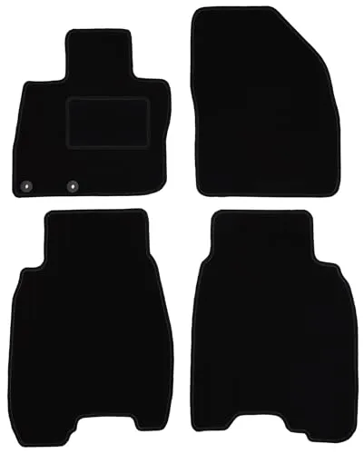 Wielganizator Automatte – Passend für Honda Civic VIII Schrägheck 2006-2012 – Velours – Autozubehör - Auto Fußmatten – Fußmatte Auto – 4-teilig - schwarz