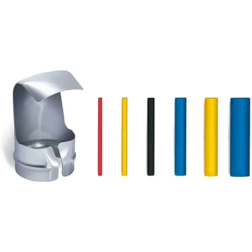 Steinel 75811 Schrumpfschlauch-Set, inkl. Reflektordüse und 100x Schrumpfschläuche 1.6 – 9.5 mm, Zubehör, Kabel isolieren