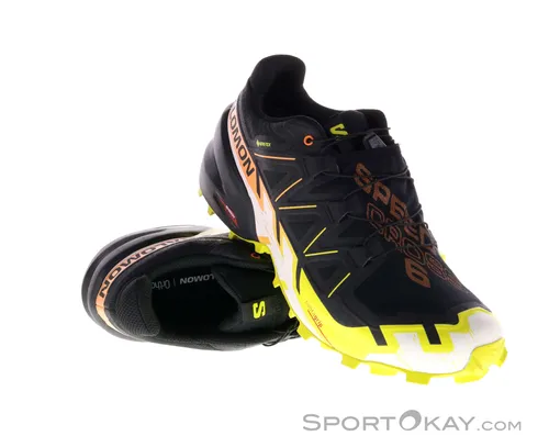 Salomon Herren Speedcross 6 GTX schwarz 46.6 - Laufschuhe mit wasserdichter GORE-TEX Membran, ideal für nasse und schlammige Bedingungen. Leichter, mit verbessertem Grip für optimale Performance auf Trails.