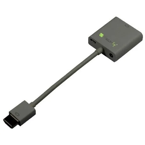 Techly HDMI zu VGA Konverter mit Audio und Micro-USB