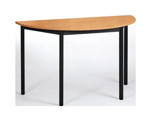 SODEMATUB Halbrunder Arbeitstisch aus Buche | Schwarz von SODEMATUB