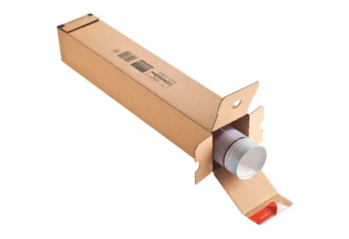 COLOMPAC Versandkarton Versandhülse CP 072.06 10,8x10,8x86cm Wellpappe braun