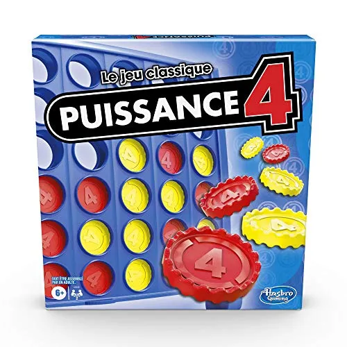 Power 4, Brettspiel und Brettspiel für Kinder, Strategie für 2 Spieler, richtet 4 Spieler, für Kinder ab 6 Jahren, Red and Yellow