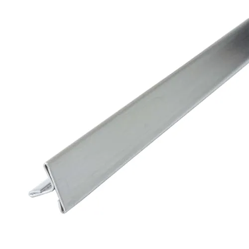 Dalsys T Profil Edelstahl, Fliesenschiene Gebürstet 2,5m x 25mm, Übergangsschiene, Übergansprofil Edelstahl, V2A Edelstahl