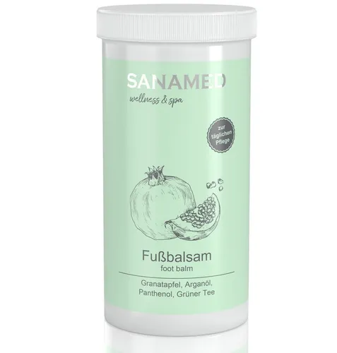 CareMed Fußcreme Regenerierende Fußcreme Granatapfel - Fußpflege, regeneriert und schützt Ihre Füße mit wertvollen Inhaltsstoffen wie Granatapfel- und Arganöl für samtweiche Haut.