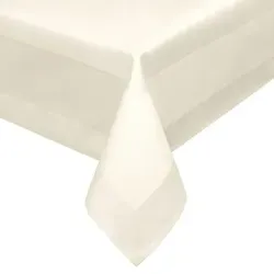 Beautex Tischdecke Damast Tischdecke, 100% mercerisierte Vollzwirn Baumwolle (1-tlg) beige 40 cm x 130 cm