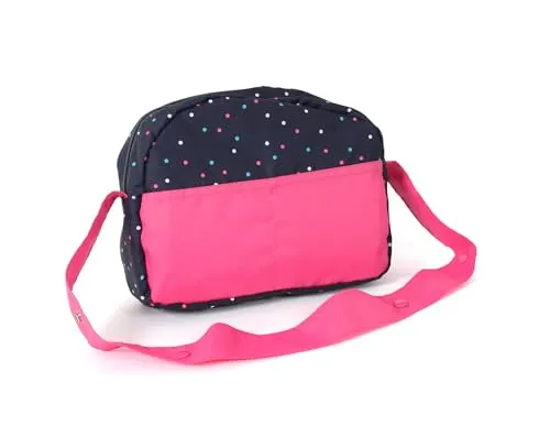 Bayer Chic 2000 - Wickeltasche für Puppen, Puppenwickeltasche, Puppenzubehör, Puppentasche, Konfetti, pink, 853-84