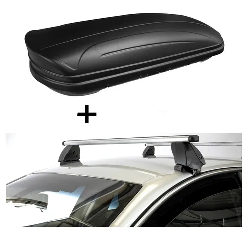 Dachbox VDPMAA320L matt+Dachträger K1P Alu für Great Wall Hover 5Türer ab 06