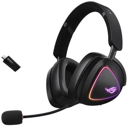 ASUS ROG Delta II - kabelloses RGB Gaming Headset, für immersives Gaming und hervorragenden Klangqualität