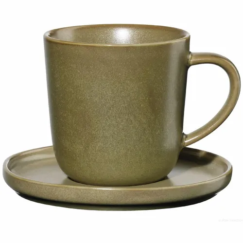 ASA Selection coppa miso Espressotasse mit Unterer Espresso Tasse Porzellan 80ml