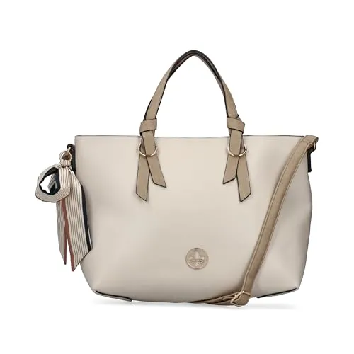 Rieker Damen Handtasche Shopper H1507 Beige