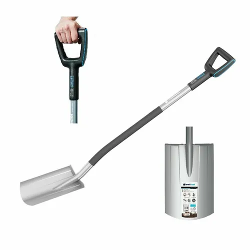 Cellfast ERGO 40-001 RUND Gärtnerspaten Spaten Gartenspaten Rundspaten Garten