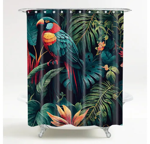 Sanilo Duschvorhang Exotic 180 x 200 cm in grün von Sanilo