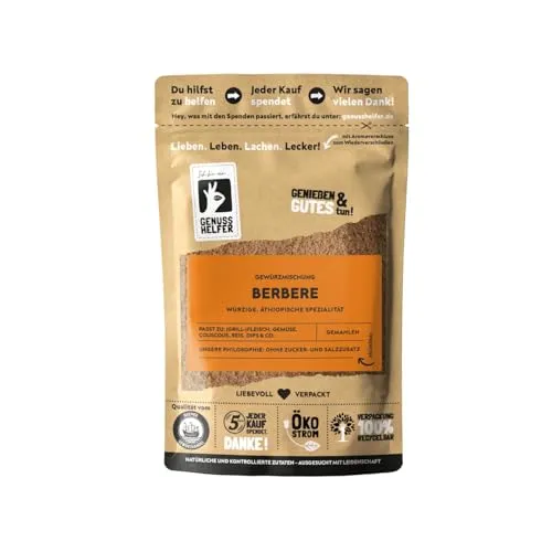 Bremer Gewürzhandel Berbere Gewürz, afrikanisches Gewürz, Fleischzartmachergewürz aus Äthiopien, 3 x 50g