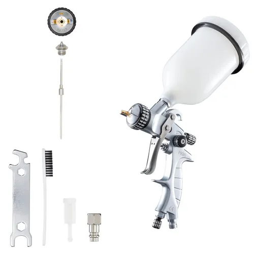 BenBow Lackierpistole PK60 HVLP 1,4 mm – Perfekte Sprühqualität für Autolackierung und DIY-Projekte - Lackierpistole & Zubehör – Die 1,4 mm Düse sorgt für feine, gleichmäßige Lackierergebnisse. Ideal für Klarlacke und Basislacke, bietet höchste Präzision und Effizienz bei der Anwendung.