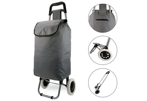 CEPEWA Einkaufstrolley Einkaufstrolley Einkaufskorb mit Rollen & Gestell