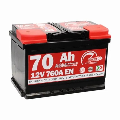 Speed Autobatterie AGM 70Ah 760A Start&Stop L3