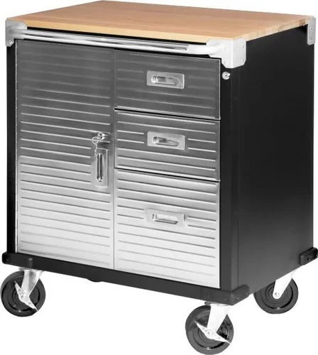 Primaster Werkstattwagen mit Schwerlastschubladen 75x50x87 cm - Robuster Werkzeugwagen mit großen Schwerlastschubladen, ideal für professionelle Werkstätten und Heimwerker, um Ordnung und Effizienz zu gewährleisten.