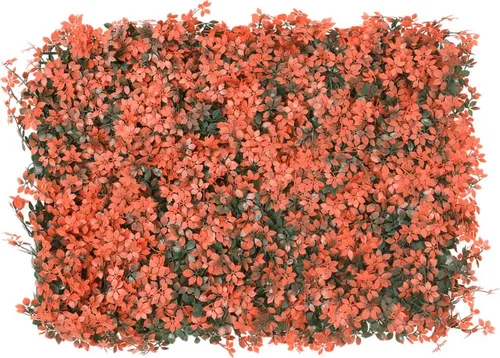 vidaXL Ahornblatt-Sichtschutz Künstlich 24 Stk. Hellrot 40x60 cm