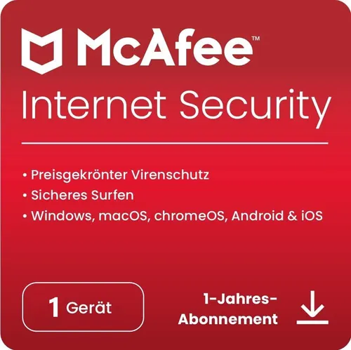 McAfee AntiVirus / Internet Security 2026 | 1 PC 1 Jahr ☀️☀