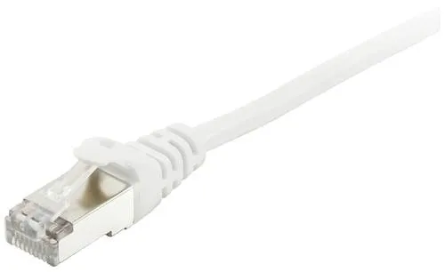 Equip 605519 RJ45 Netzwerkkabel, Patchkabel CAT 6 S/FTP 20.00m Weiß vergoldete Steckkontakte 1St.