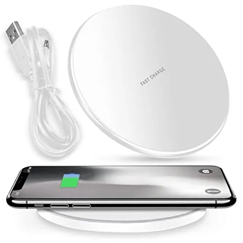 Produktbild QI Wireless Charger Schnell Ladegerät kompatibel mit Xiaomi 15/15 Ultra Induktive Ladestation 10W Universal Schnellladestation Kabellos