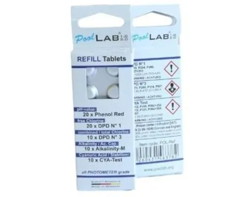 Nachfüllpack für elektronischen Pooltester PoolLab 1.0 & PoolLab 2.0