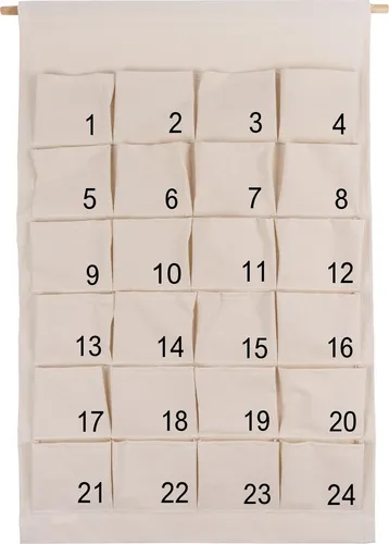 Adventskalender Stoff groß zum selbst Befüllen, Weihnachtskalender Wandkalender XL Kinder