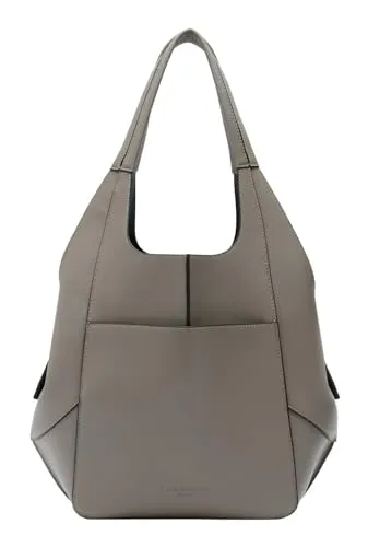 Liebeskind Lilly Schultertasche aus Leder 32 cm grau - Elegante Schultertasche 