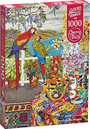 Puzzle 1000 pièces : Perroquets sur la véranda