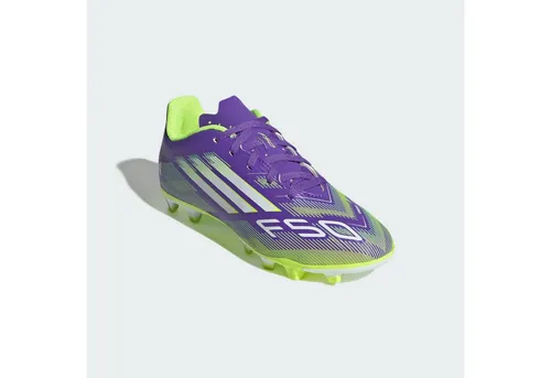 ADIDAS F50 Club FG/MG Kinder Fußballschuhe - Fußballschuhe für Kinder mit leichtem Synthetik-Obermaterial, optimiert für ultimativen Speed und perfekten Tragekomfort auf festen Böden und Kunstrasen.