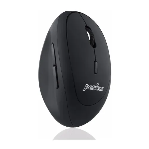Perixx Perimice-719 Ergonomische Maus - Ergonomische Funkmaus für kleine Hände, ideal zur Vorbeugung von RSI-Syndrom. 6 Tasten, 1600 dpi, leiser Klick und elegantes Design für Büro und unterwegs.