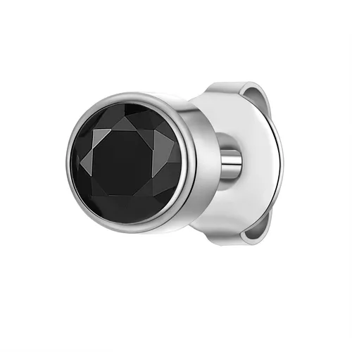 True Rebels Herren Ohrstecker aus Edelstahl mit Zirkonia - Ohrstecker aus Edelstahl, stilvoll und langlebig. Mit funkelnden Zirkonia-Steinen für einen eleganten Look. Perfekt für jeden Anlass und ein ideales Geschenk.