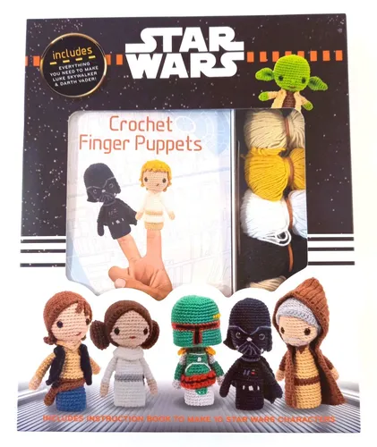 STAR WARS Bastelset Fingerpuppen / Set mit Anleitung für 10 Fingerpuppen NEU USA
