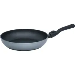 Riess Bratpfanne aus Edelstahl, 28 cm - Edelstahl Bratpfanne, 28 cm Durchmesser, mit abnehmbarem Griff für einfache Handhabung. Ideal für alle Herdarten, perfekt zum Anbraten und Gratiniert im Ofen.