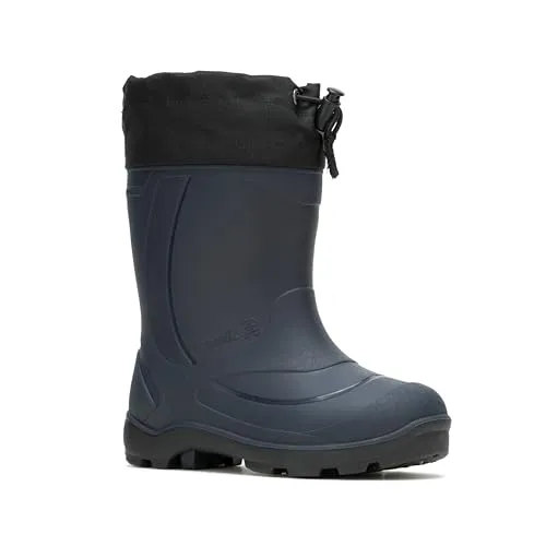 Kamik Kinder Snobuster1 Thermo Gummistiefel, Blau (Navy NAV) 33/34 EU - Gummistiefel mit herausnehmbarem Innenschuh aus 100% recyceltem Material, vegan und ideal für kalte, nasse Tage - perfekt für kleine Abenteurer!