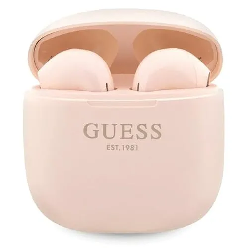 Guess Classic EST Logo TWS Bluetooth-Kopfhörer in pink von CG Mobile