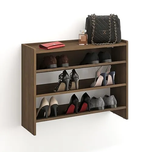 KOMTO Schuhregal Schmal in braun von KOMTO